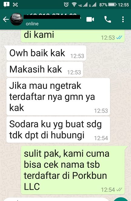 web dibuat oleh saudara. Tapi hilang kontak