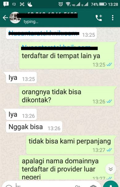 pembuatnya tidak bisa dikontak