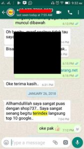 testimoni kustomer shop737